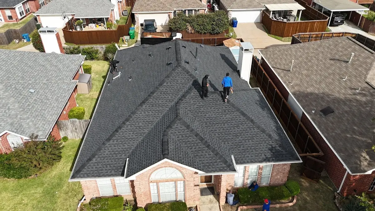 Commercial Roofing work in progress on a St. Albans property